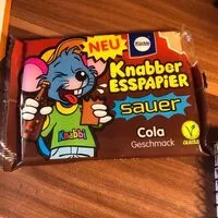 Mängden socker i Knabber Esspapier, Cola Geschmack