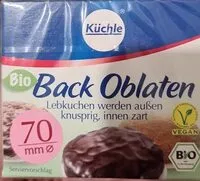 Mängden socker i Back Oblaten, bio