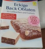 Mängden socker i Écrire Back Oblaten