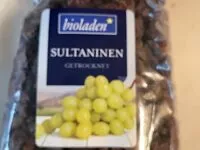 Mängden socker i SULTANINEN getrocknet