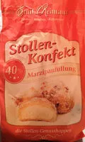Mängden socker i Stollen-Konfekt, Marzipanfüllung