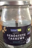 Mängden socker i Geröstete Cashews gesalzen
