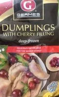 Mängden socker i Dumplings with cherry filling