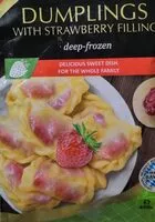 Mängden socker i Vareniki au coulis de fraises