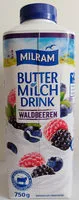 Mängden socker i Buttermilch Waldfrucht