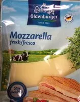 Mängden socker i Mozzarella fresco