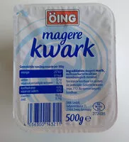 Mängden socker i Magere kwark