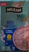 Mängden socker i Reis Dessert auf Basis von Hafer