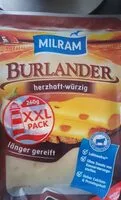 Mängden socker i Burlander herzhaft
