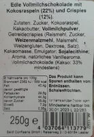 Mängden socker i Frucht-Trüffel-Mischung ohne Alkohol