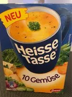 Mängden socker i Heisse Tasse 10 Gemüse