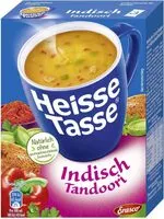 Mängden socker i Heisse Tasse Indisch Tandoori, Mit Hühnchen