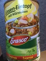 Mängden socker i Linsen-Eintopf mit Würstchen