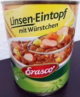 Mängden socker i Linsensuppe mit Würstchen