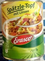 Mängden socker i Spaetzletopf mit Linsen