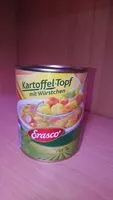 Mängden socker i Erasco Kartoffelsuppe m. Würstchen