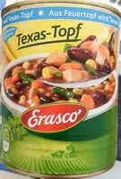 Mängden socker i Erasco Texas-Topf