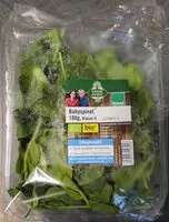 Mängden socker i Babyspinat