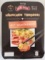 Mängden socker i Meal Quick Hähnchen Tandoori mit Gewürzreis