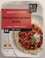 Mängden socker i Hähnchen Chili con Carne mit Reis