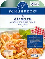 Mängden socker i Garnelen - gegrillt fruchtig pikant mit Penne