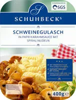 Mängden socker i Schuhbecks Schweinegulasch mit Spiralinudeln