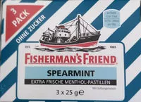 Mängden socker i Extra frische Menthol-Pastillen, Spearmint