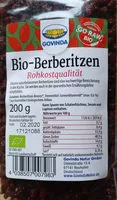 Mängden socker i Bio-Berberitzen