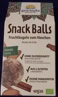 Mängden socker i Snack Balls Mandel