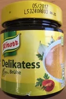 Mängden socker i Delikatesse Brühe