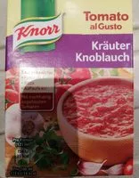 Mängden socker i Tomato al Gusto - Kräuter Knoblauch