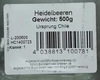 Mängden socker i Heidelbeeren