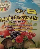 Mängden socker i Bio-Veggi-Beeren-Mix