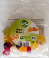 Mängden socker i Veggie-Herzen