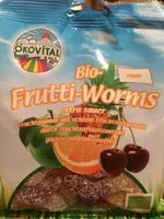 Mängden socker i Frutti-Worms