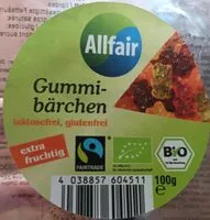 Mängden socker i Gummibärchen