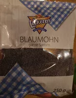 Mängden socker i Blaumohn / Graines de pavot
