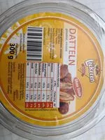 Mängden socker i Datteln, getrocknet, entsteint