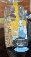 Mängden socker i Dinkel-Vollkorn Spätzle