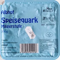 Mängden socker i Speisequark Magerstufe