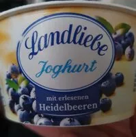 Mängden socker i Landliebe Johhurt mit Heidelbeeren