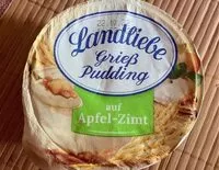 Mängden socker i Grieß Pudding auf Apfel Zimt