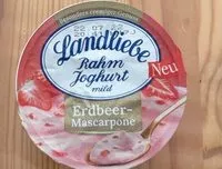 Mängden socker i Rahmjoghurt mild - Erdbeer-Mascarpone