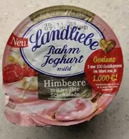 Mängden socker i Rahmjoghurt mild - Himbeere mit weißer Schokolade
