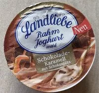 Mängden socker i Rahmjoguhrt mild - Schokolade-Karamell mit Schokosplits