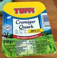 Mängden socker i Cremiger Quark 20% Fett i. Tr.