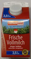 Mängden socker i Frische Vollmilch 3,5% 0,5l
