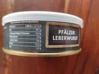 Mängden socker i Pfälzer Leberwurst