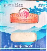 Mängden socker i Alexandersalz gemahlen