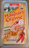Mängden socker i Haydari Creme